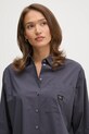 Хлопковая рубашка Calvin Klein Jeans серый J20J224436