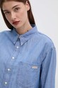 Хлопковая рубашка Calvin Klein Jeans голубой J20J224899