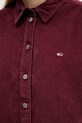 Tommy Jeans camasa din velur DW0DW18871 burgundia