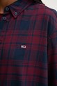 Košulja Tommy Jeans DW0DW18878 bordo