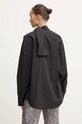 Îmbrăcăminte MSGM camasa din bumbac 3742MDE09.247816 negru