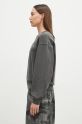 Carhartt WIP felpa in cotone Nelson Sweatshirt I029537.87GD grigio AW24