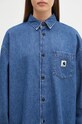 Carhartt WIP koszula jeansowa Glennon Shirt Jac niebieski I033775.0106