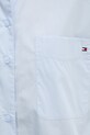Хлопковая рубашка Tommy Hilfiger WW0WW45612 голубой