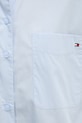 Хлопковая рубашка Tommy Hilfiger WW0WW45612 голубой