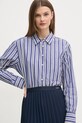 Tommy Hilfiger camasa din bumbac bleumarin WW0WW45612