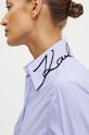 Karl Lagerfeld camasa din bumbac 246W1603 violet