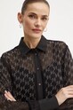 Karl Lagerfeld camasa negru 246W1607