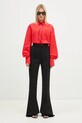 Sportmax camicia in cotone Gesso 2422116023600 rosso