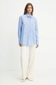 Хлопковая рубашка Forte Forte 13306.myshirt голубой AW24