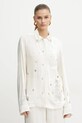 Рубашка Forte Forte длинный бежевый 13257.myshirt