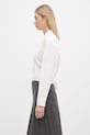 Bavlnená košeľa Our Legacy Nannas Shirt W4242NW biela AW24