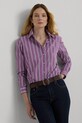 Lauren Ralph Lauren camasa din bumbac cu modele violet 200940255