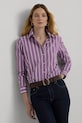 Lauren Ralph Lauren camasa din bumbac cu modele violet 200940255