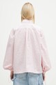 Одяг Бавовняна сорочка Fiorucci Elasticated Balloon Sleeve W01FPTLO170CO01PN03 рожевий