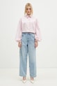 Fiorucci camicia in cotone Elasticated Balloon Sleeve W01FPTLO170CO01PN03