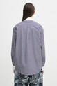 Одежда Хлопковая рубашка Sporty & Rich Bristol Crest 100th Oversized SI019517654BL83 тёмно-синий