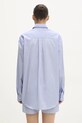 Clothing Sporty & Rich cotton shirt Yankees Serif Oversized SI006505635ST35 blue