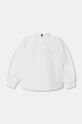 Tommy Hilfiger camicia di cotone per bambini KG0KG08106.9BYH.116.122 bianco AW24