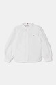 Tommy Hilfiger koszula bawełniana dziecięca bawełna biały KG0KG08106.9BYH.128.176