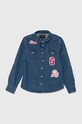 Παιδικό τζιν πουκάμισο Guess casual μπλε J4YH00.D4EU0.9BYH
