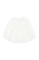 Dievča Detská bavlnená košeľa Konges Sløjd RILO COLLAR SHIRT GOTS KS101649 biela