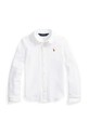 Дитяча бавовняна сорочка Polo Ralph Lauren довгий білий 312901132002