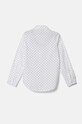 Παιδικό βαμβακερό πουκάμισο United Colors of Benetton 5X9ZCQ03A.G.Seasonal λευκό AW24