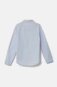 Dětská bavlněná košile United Colors of Benetton 5X9ZCQ03A.G.Seasonal modrá AW24