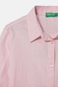 DÍVKA Dětská bavlněná košile United Colors of Benetton 5X9ZCQ03A.G.Seasonal růžová