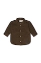 That's mine cămașă de bumbac pentru copii Frode shirt 117161 maro AW24