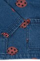 Otroška bombažna srajca Konges Sløjd MAGOT LADYBUG DENIM SHIRT GOTS KS102215 modra