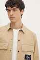 Košeľa Calvin Klein Jeans béžová J30J325618