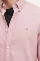Bavlnená košeľa Tommy Hilfiger MW0MW35769 ružová AW24