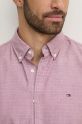 Tommy Hilfiger camicia in cotone MW0MW35769 violetto AW24