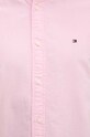 Tommy Hilfiger camasa din bumbac MW0MW35774 roz AW25
