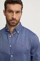 Хлопковая рубашка Tommy Hilfiger MW0MW35774 тёмно-синий