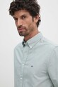 Tommy Hilfiger camasa din bumbac MW0MW35774 verde