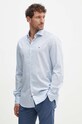 Tommy Hilfiger koszula bawełniana MW0MW35793 niebieski
