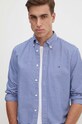 Tommy Hilfiger camasa din bumbac MW0MW36395 albastru