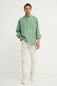 Oblečení Bavlněná košile Les Deux LDM410184 zelená