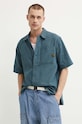 G-Star koszula lniana D24299.D533 turkusowy