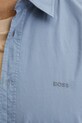 BOSS Orange koszula bawełniana niebieski 50518304