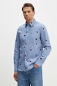 Бавовняна сорочка PS Paul Smith блакитний M2R.614P.N22109