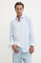 HUGO camicia in cotone slim blu 50520132