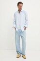 Βαμβακερό πουκάμισο HUGO 50520132 μπλε AW24