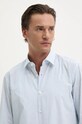 Βαμβακερό πουκάμισο HUGO μπλε 50520132