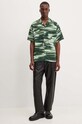 MSGM camasa din bumbac 3740ME12.247550 verde AW24