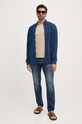 Bavlnená košeľa Polo Ralph Lauren 710942864 tmavomodrá AW24