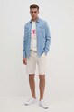 Oblačila Jeans srajca Guess M4GH02.D3PF5 modra